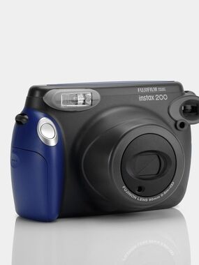 Fujifilm Instax 200 Instant Camera — Blue & Black